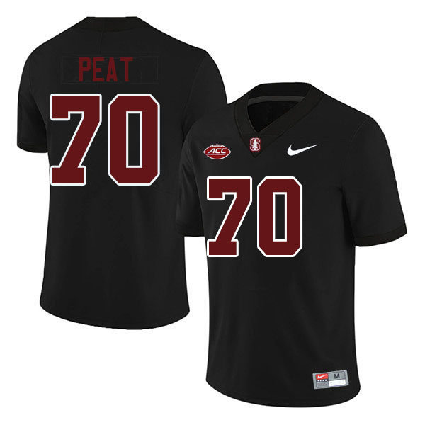 Andrus Peat Stanford Jersey,Stanford Cardinal #70 Andrus Peat Football Jersey Stitched-Black